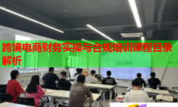 跨境电商财务实操与合规培训课程目录解析