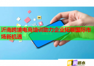 沂南跨境电商培训助力企业拓展国际市场新机遇