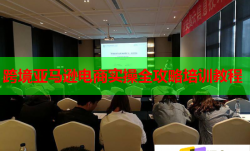 跨境亚马逊电商实操全攻略培训教程