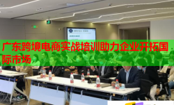 广东跨境电商实战培训助力企业开拓国际市场