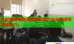 苏州跨境电商实战培训助力企业全球市场拓展(1)